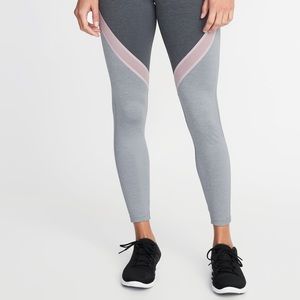 Grey colorblock Old Navy high-rise leggings